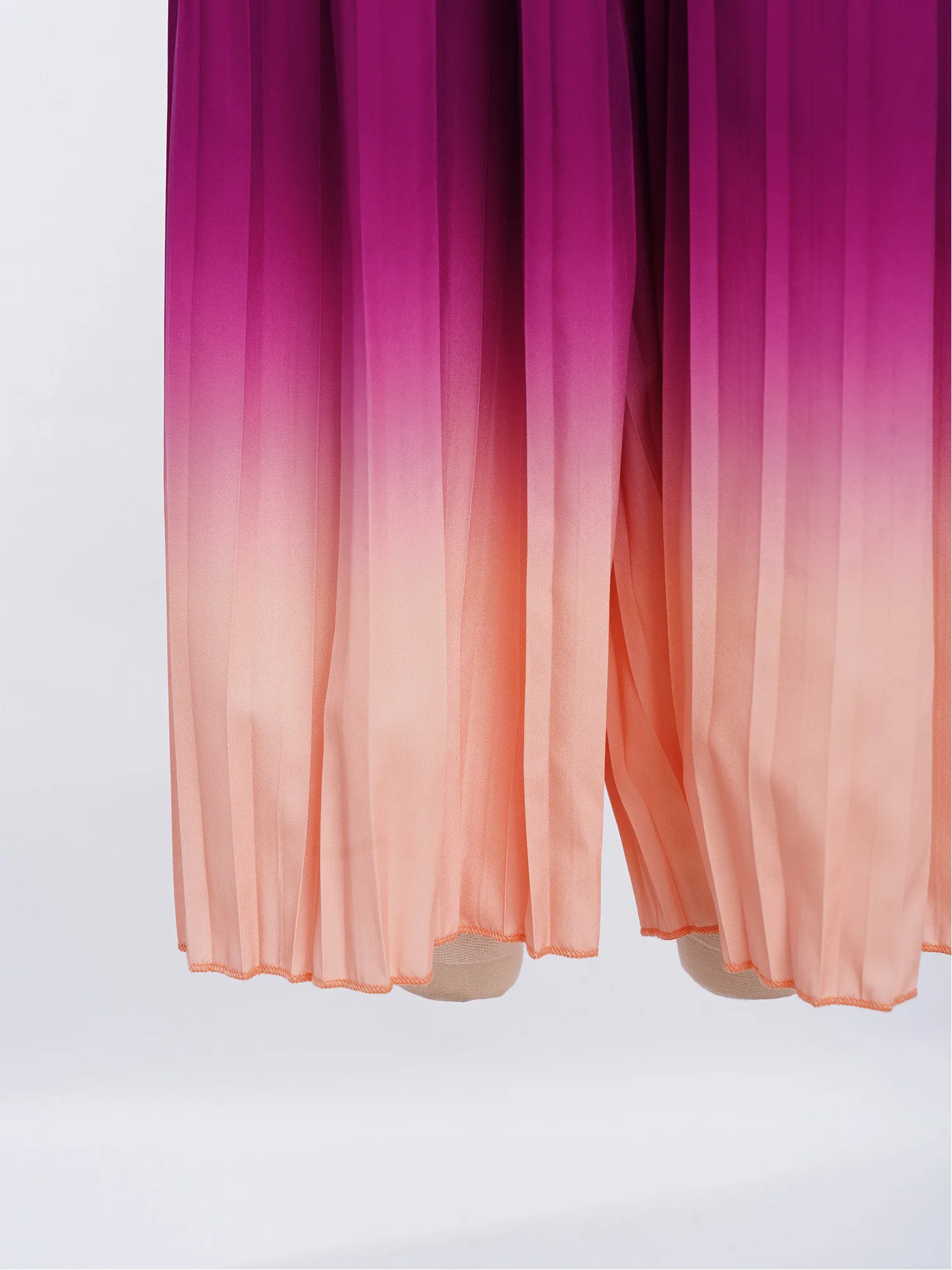 Conjunto de Ropa de Baile para Niñas, Degradado, Ropa Infantil para Danza Moderna, Chaleco sin Mangas, Pantalones Anchos Plisados