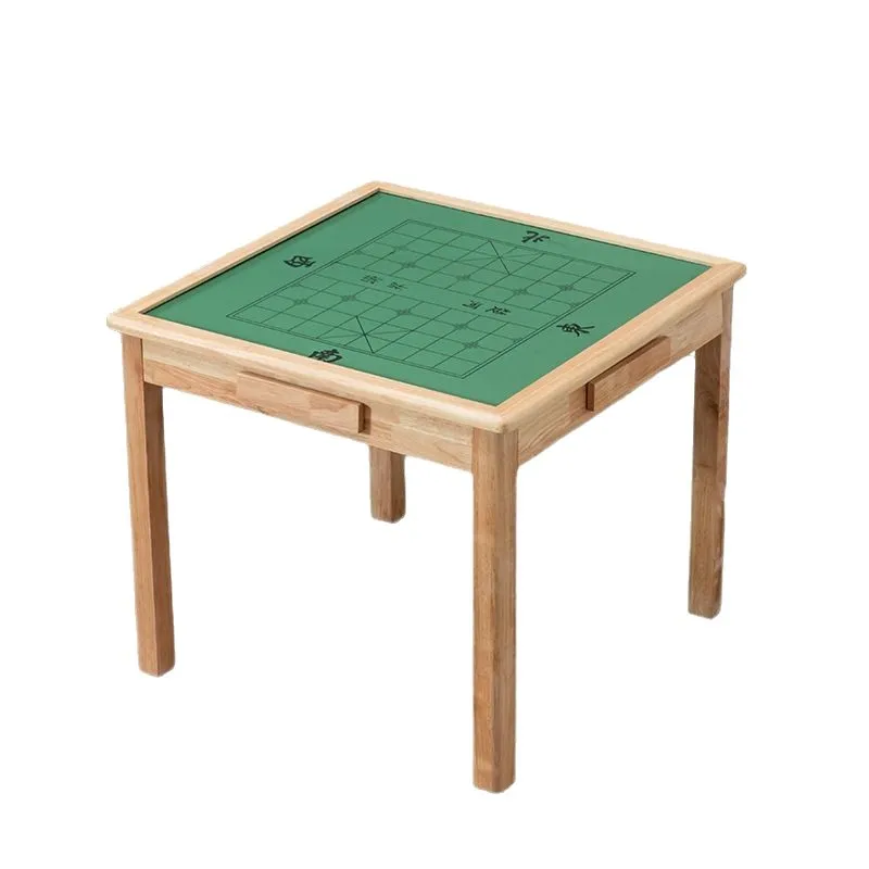 

Mahjong table Nursing home multi-functional chess and card Solid wood suitable for the Dining and chairs table