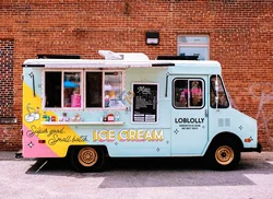 Mobile Ice Cream Cart Coffee Bakery Pizza Chips Electric Food Trucks Cater Concession Food Trailer with Full Kitchen Equipments