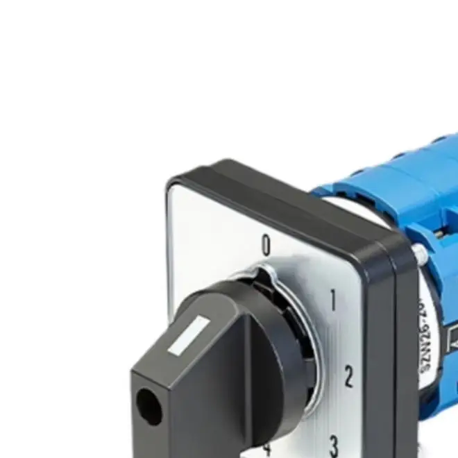 AC440V DC240V 20A Changeover Switch SZW26 Model Featuring 0-1-2-3-4 Position Control and Flame Retardant Shell
