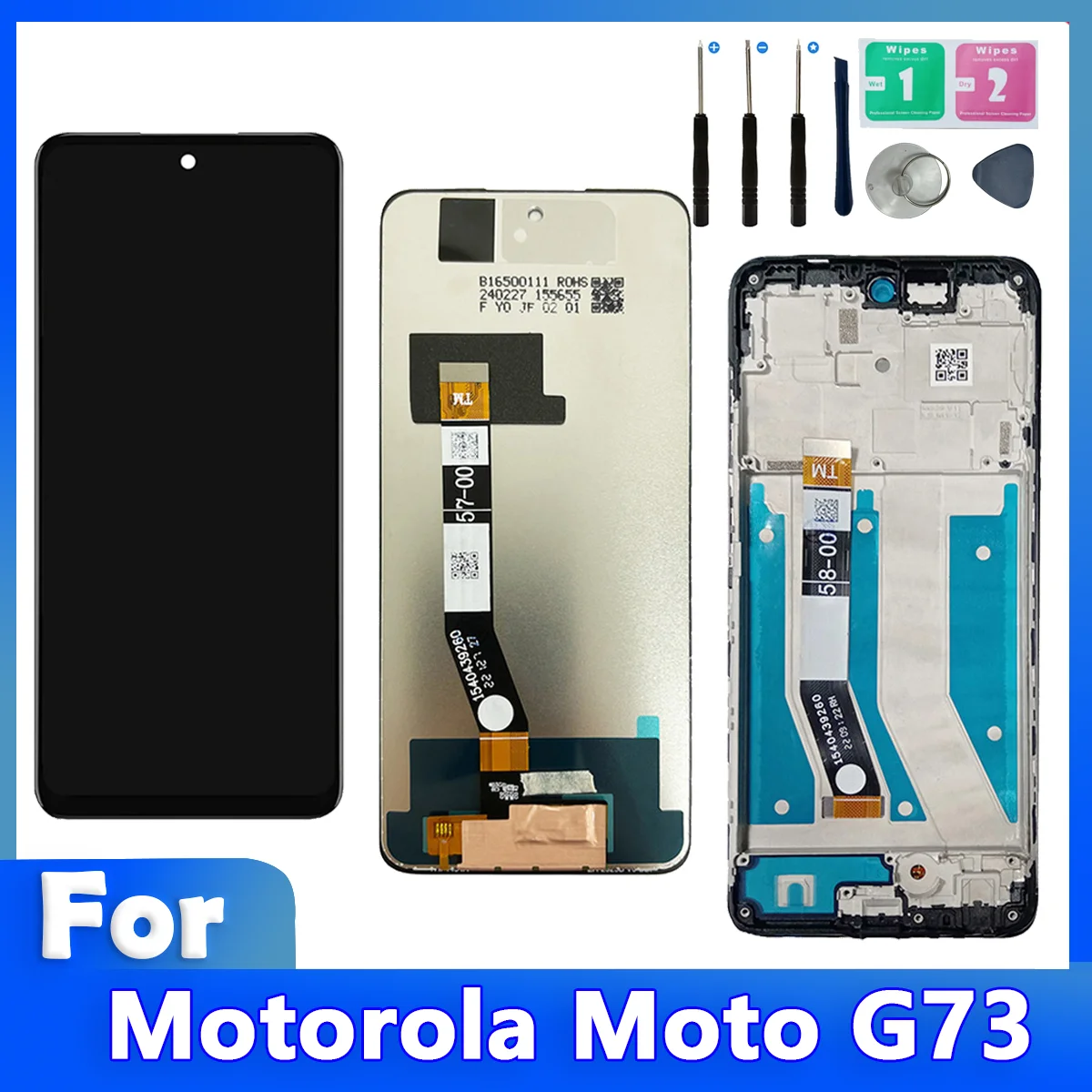 IPS XT2237-1 Screen For Motorola Moto G73 5G LCD Touch Screen Digitizer Assembly Replacement Display