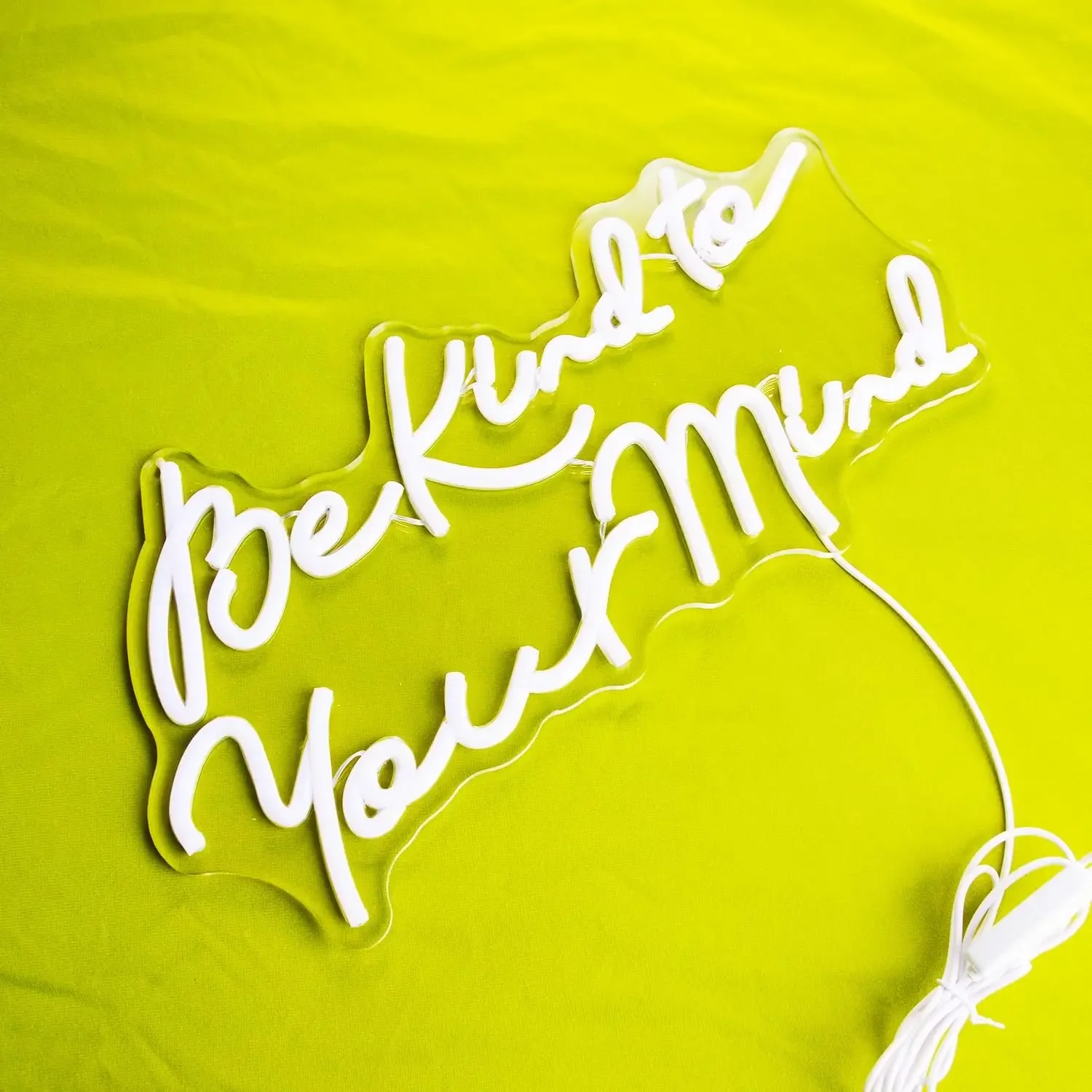 Be Kind To Your Mind Neon Sign USB Dimmable LED Neon Light Sign for Drink Bar Man Cave Bedroom Garage Game Room Party Wall Decor