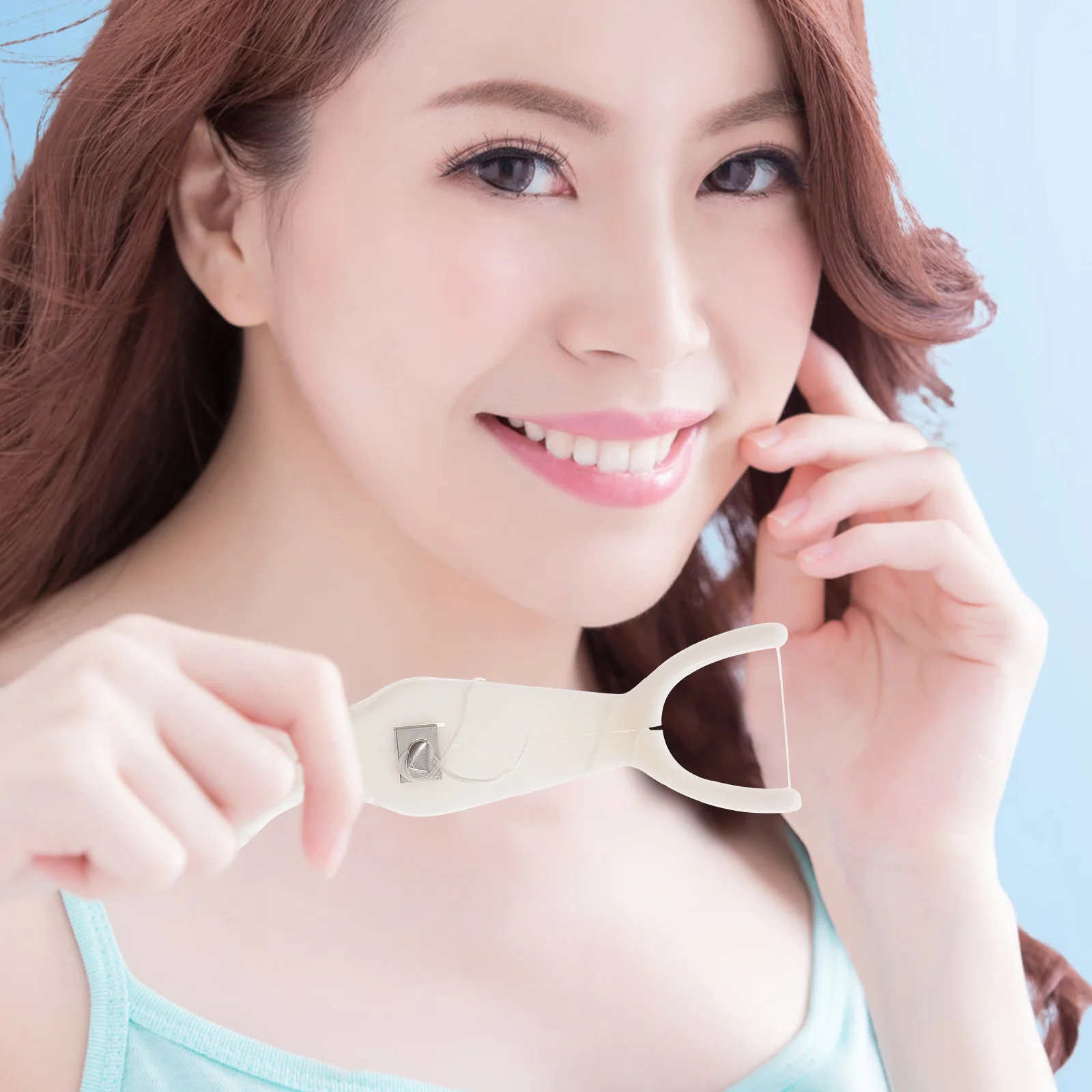 

1Pcs Dental Floss Holder Replaceable Easy to Use Ergonomic Design for Tartar Removal Portable Oral Care Tool for Home and Travel