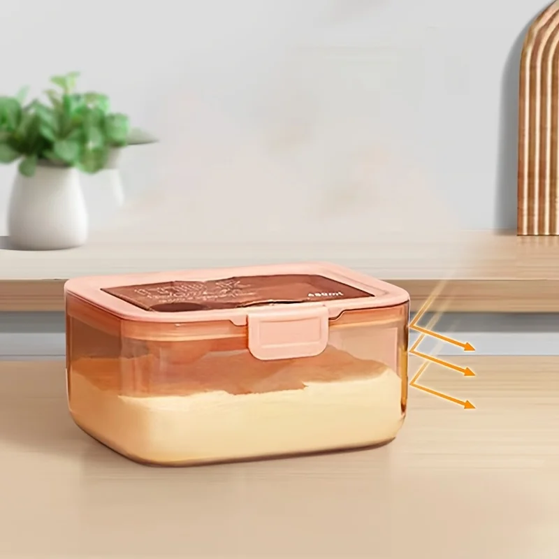 Latas de leche en polvo con hebilla, caja portátil de almacenamiento para viajes y viajes, frutas, nueces y aperitivos