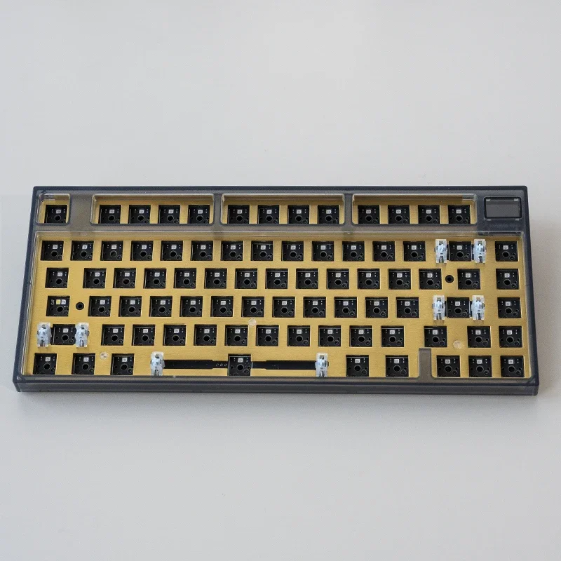 Keydous-Kit de teclado mecânico sem fio, NJ81, Gamer teclados, 3 Mode, Bluetooth, Wired, RGB Backlight, Hot Swap