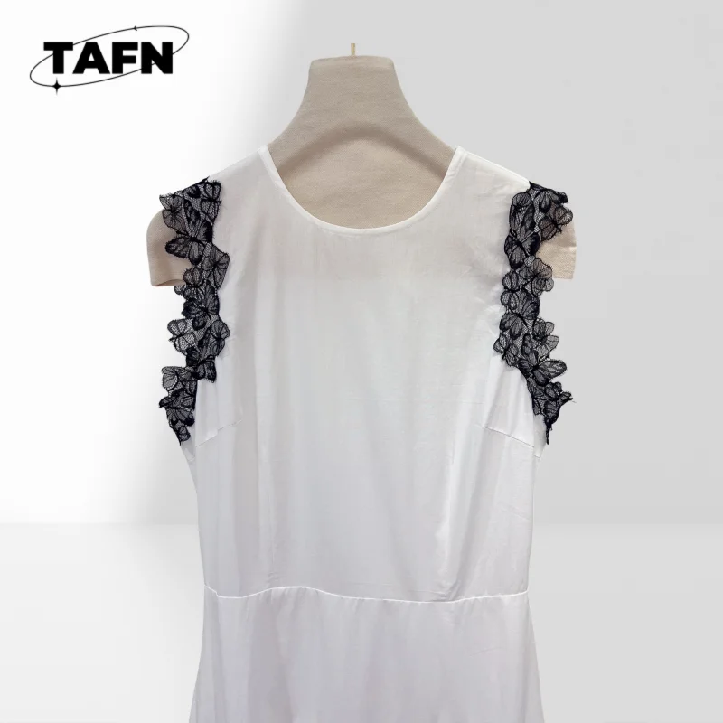 الصناعة الثقيلة تحديد المواقع التطريز القطن التطريز فستان بسيط شارع العليا جميلة كل مباراة الموضة AG2316 #2