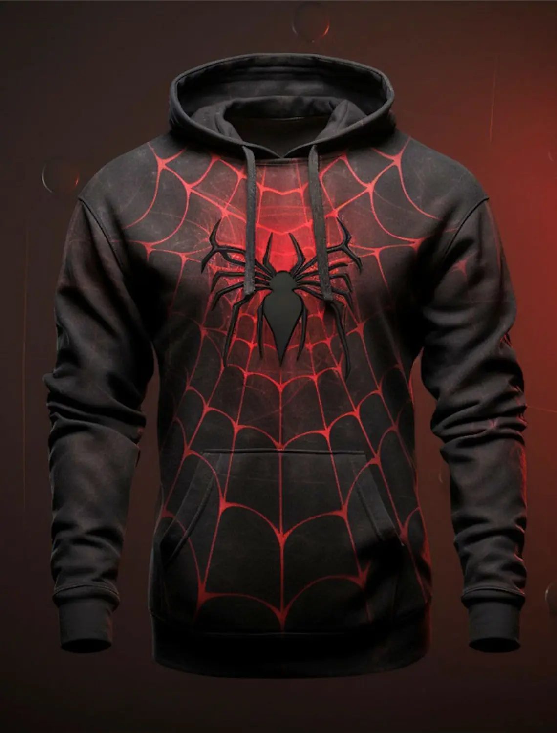 Halloween Spider Hoodie Men's Pattern Fashion Daily Basics Printed Pullover Sports Outdoor Vacation Vacation Hoodie