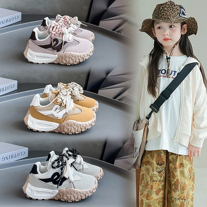 

Детские кроссовки, весна-лето 2024, повседневные спортивные прогулочные кроссовки для бега, дышащие детские кроссовки для мальчиков и девочек