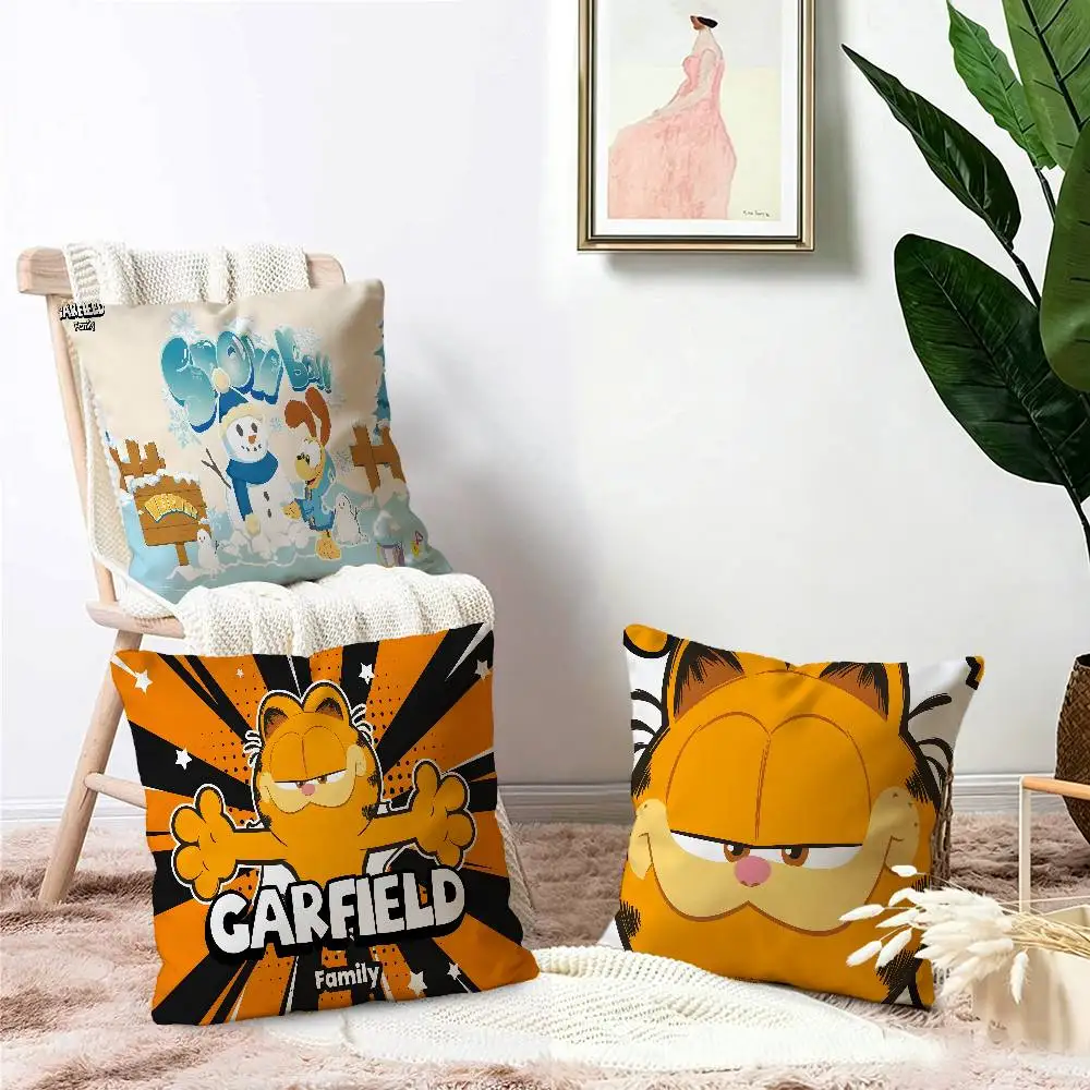 Anime G-Garfield Cute Cat Pillow Cushion Cover Pillowcase Living Room Sofa Home Decor Customized