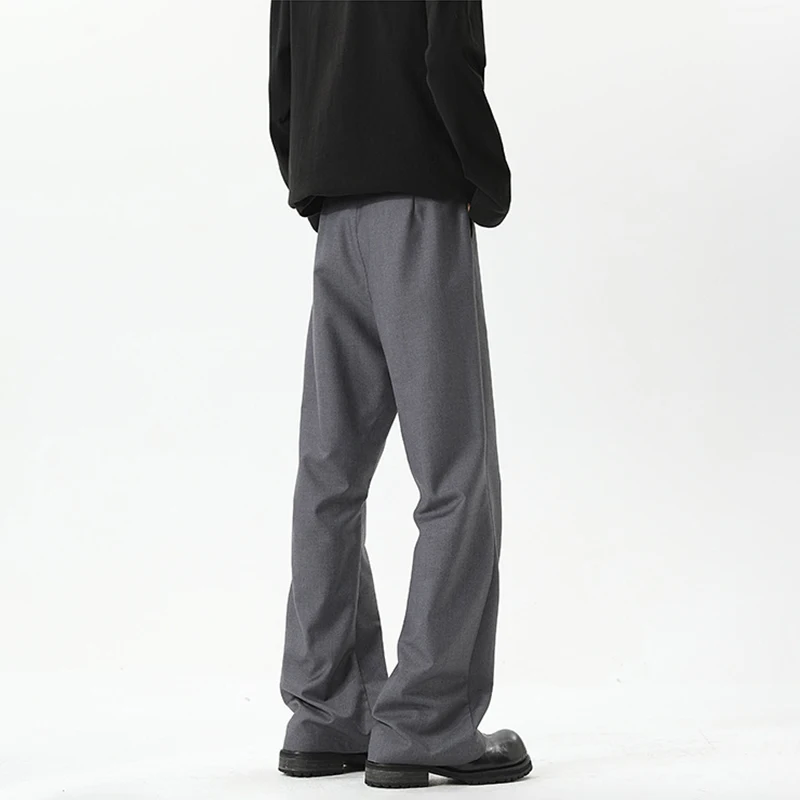 الكورية الشارع سليم صالح البدلة السراويل الرجال ربيع الخريف مزاجه رداء غير رسمية بنطلون مستقيم موضة شعبية الطابق طول السراويل #3