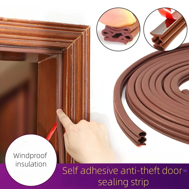 Anti theft door sealing seam sound insulation  anti-collision sticker wooden frame window frame windproof bottom sealing strip