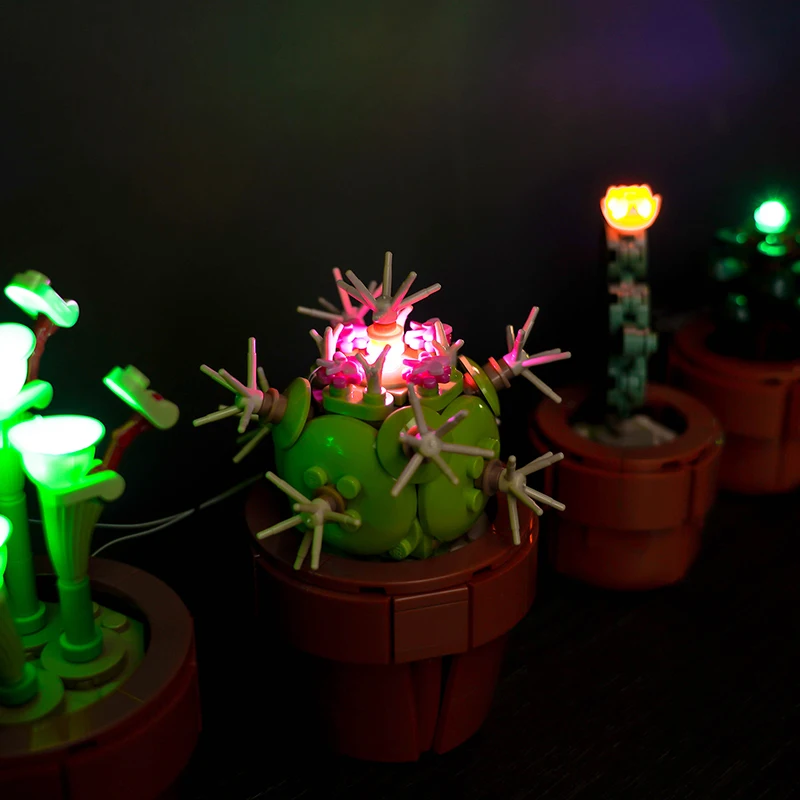 Lazishi LED light 10329 set is suitable for Tiny Plants building blocks (only including lighting accessories)