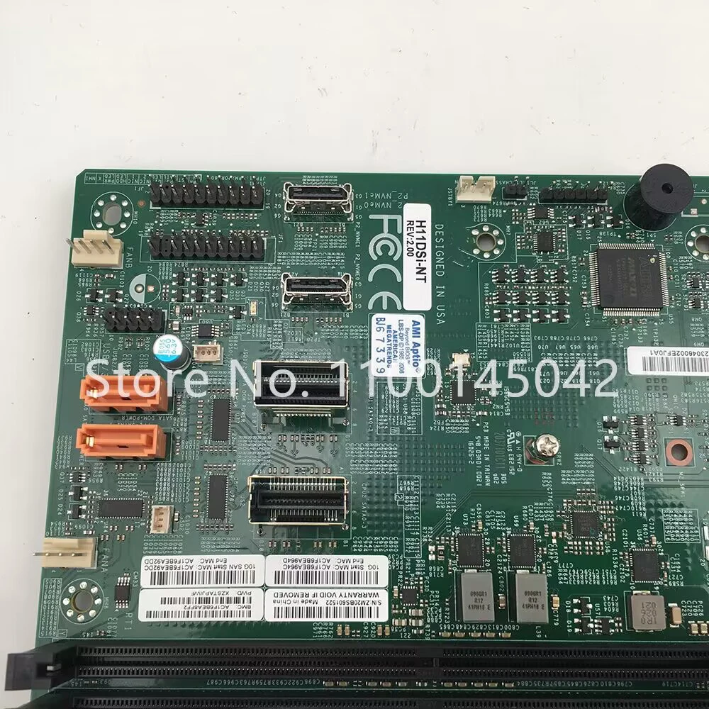 Imagem -04 - Pacote Industrial Servidor Dual-soquete E-atx Placa-mãe para Supermicro Epyc Pci-e 3.0 Suporte Ddr4 Epyc7001 7002 H11dsi-nt