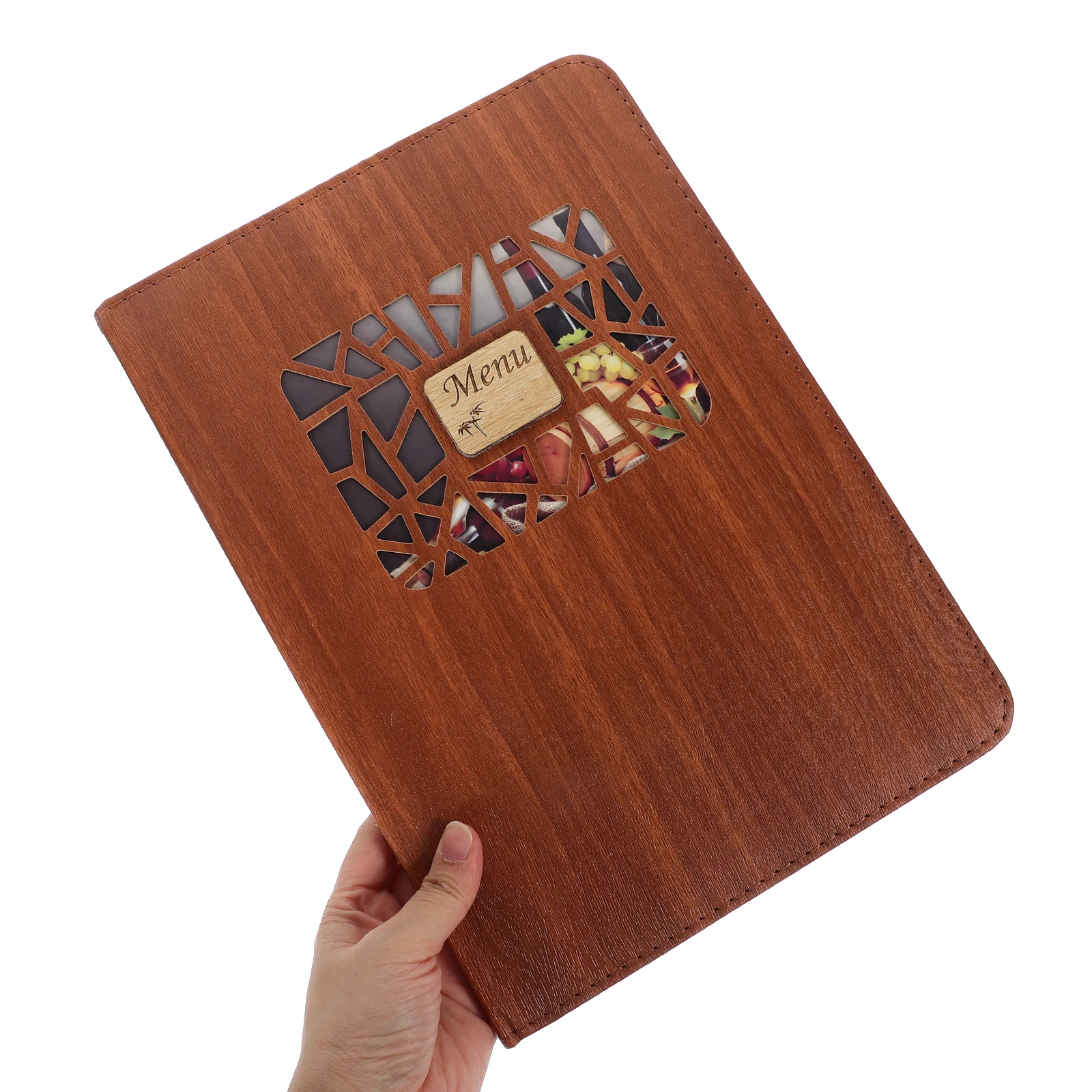 

Transparent Menu Cover Restaurant Holder Double Views Folder Protective Exquisite Design Long Lasting Use High Quality