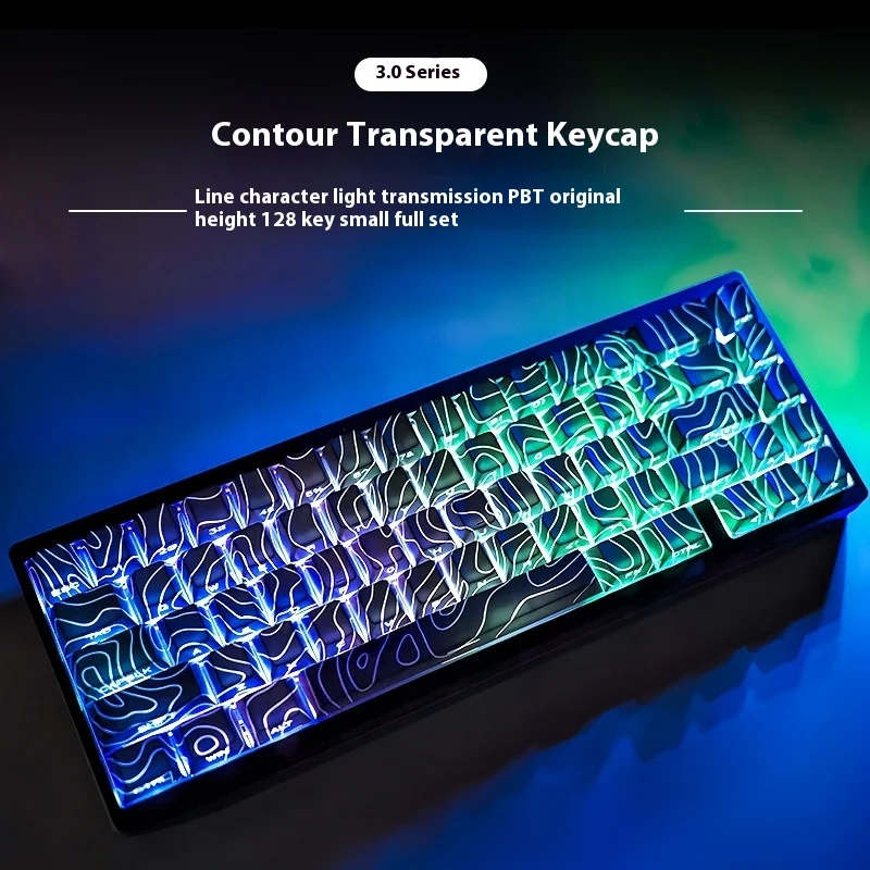 Vica keycap linea di contorno 3.0 modello traslucido keycap personalità incisione laterale PBT altezza originale di fabbrica woting personalizzazione