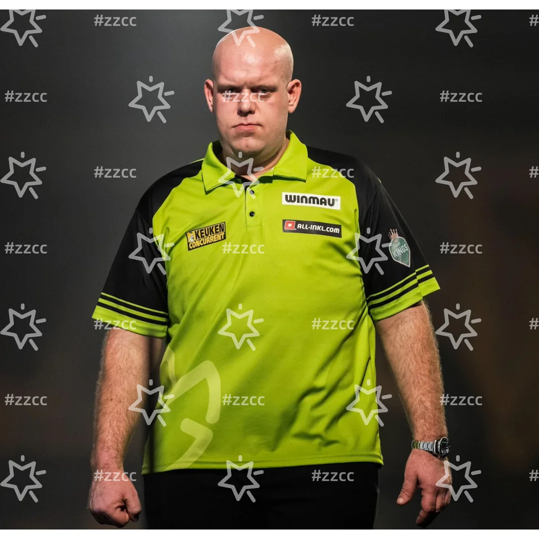 Official Michael van Gerwen match shirt Darts jersey Sports Dry Quickly Men's T-Shirt Children's Clothing Tee Top Woman Clothing