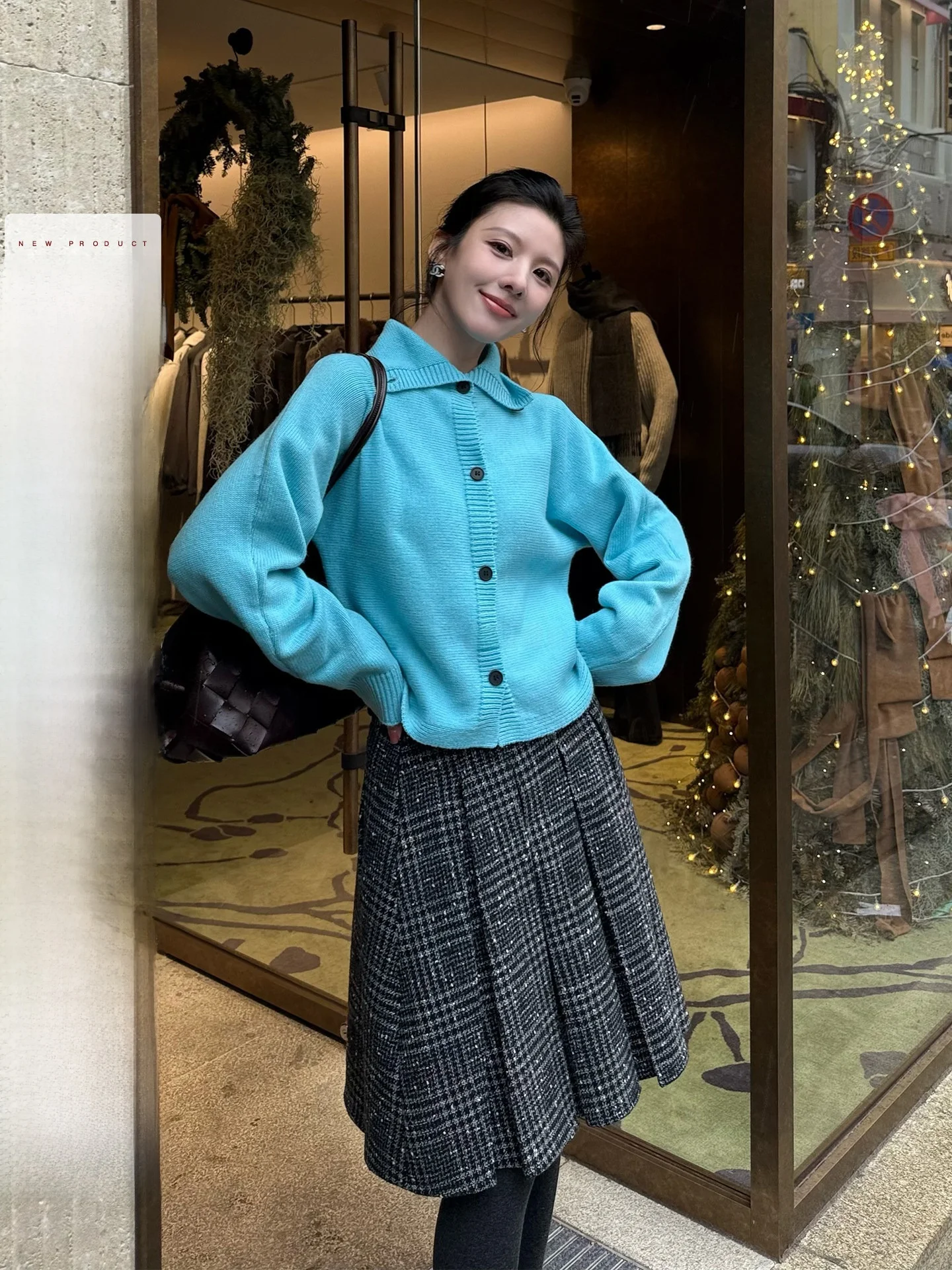 

Свободный вязаный шерстяной свитер с высоким воротом на одной пуговице, зимний женский кардиган, мягкий, из нейлона, шерсти и акрила