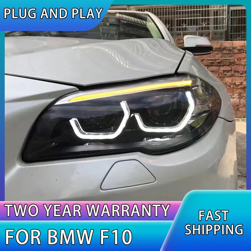 

Автомобильные фары для BMW F10 F18 светодиодный передняя фара 2011-2017 520I 525I 530I передняя лампа Drl проекционный объектив автомобильные аксессуары