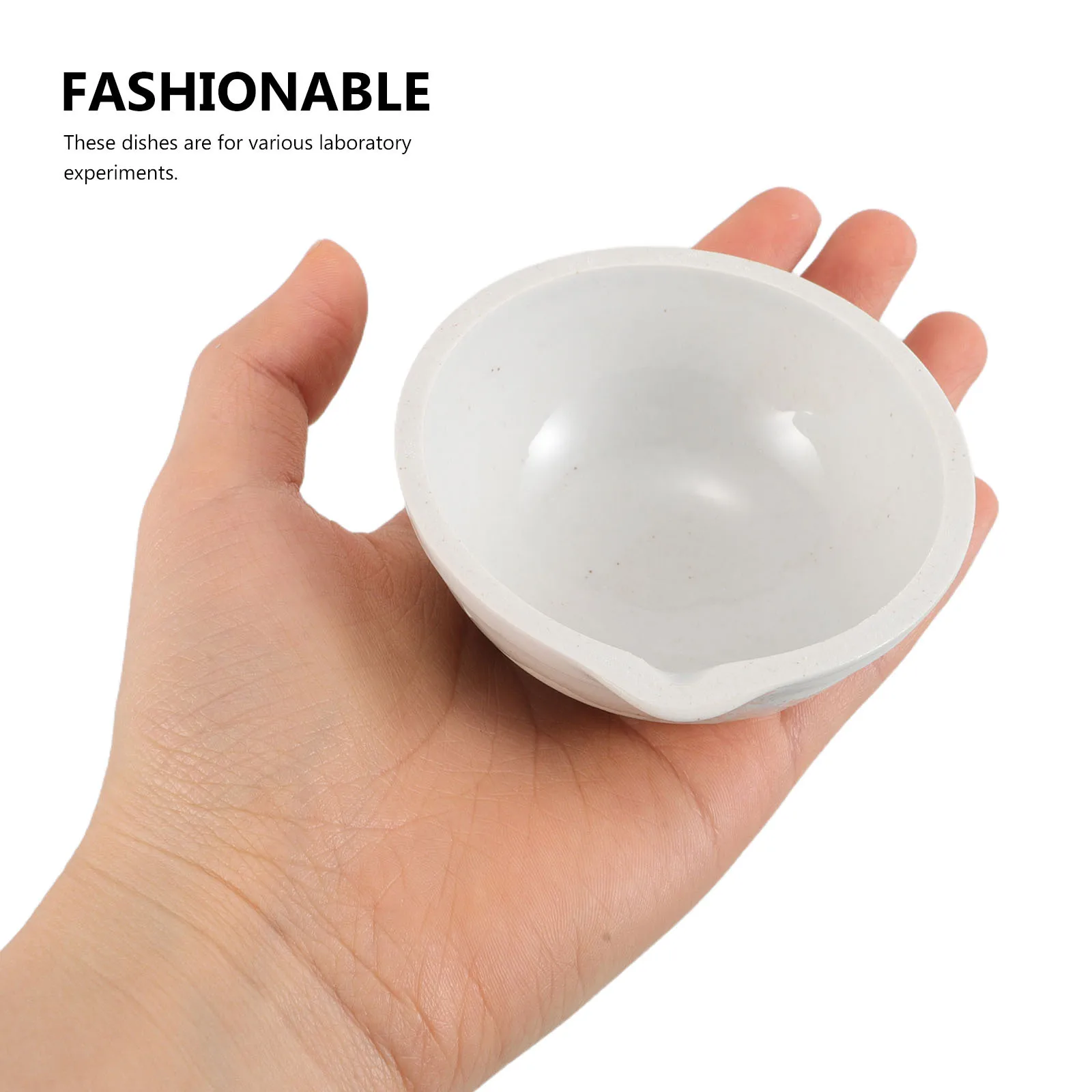 

2Pcs Ceramic Evaporating Dish Round Lab Heating Tool Durable Easy to Clean for Science Projects Culture Dish Lab Agar Plate