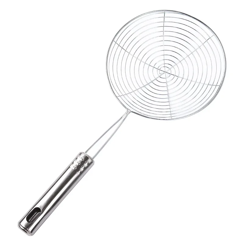 304 Stainless Steel Skimmer Strainer Colander Mesh Deep Fryer Oil Frying Scoop Noodles Dumpling Sieve Kitchen Tools Kitchenware