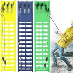 YOTO Fishing Snelled Hook Holder Fishing Leader Holder for Organize Snelled Fishing Hooks Rigs Holder Leader Tray Jigs Board