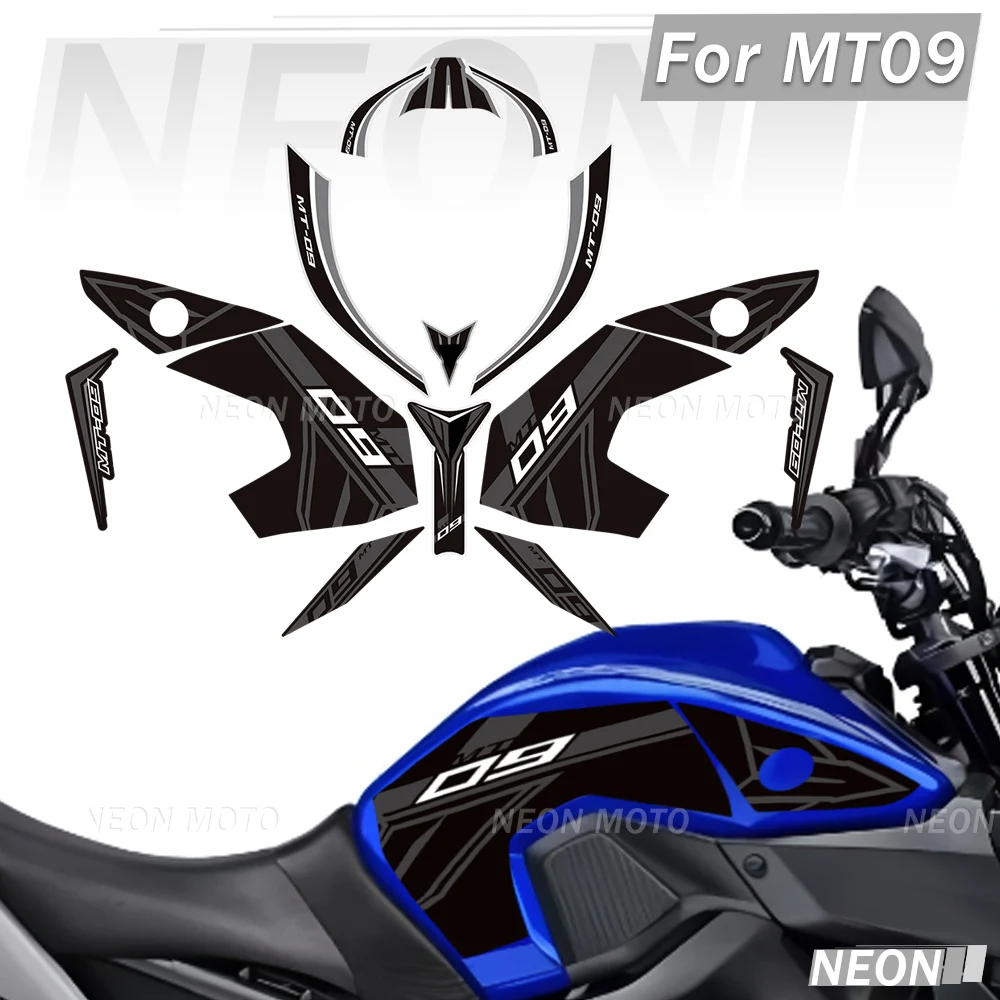 

For Yamaha MT09 MT 09 FZ SP Motorcycle PVC Stickers Fairing Protector Accessories Full Graphic Sticker Complete Decals Kit
