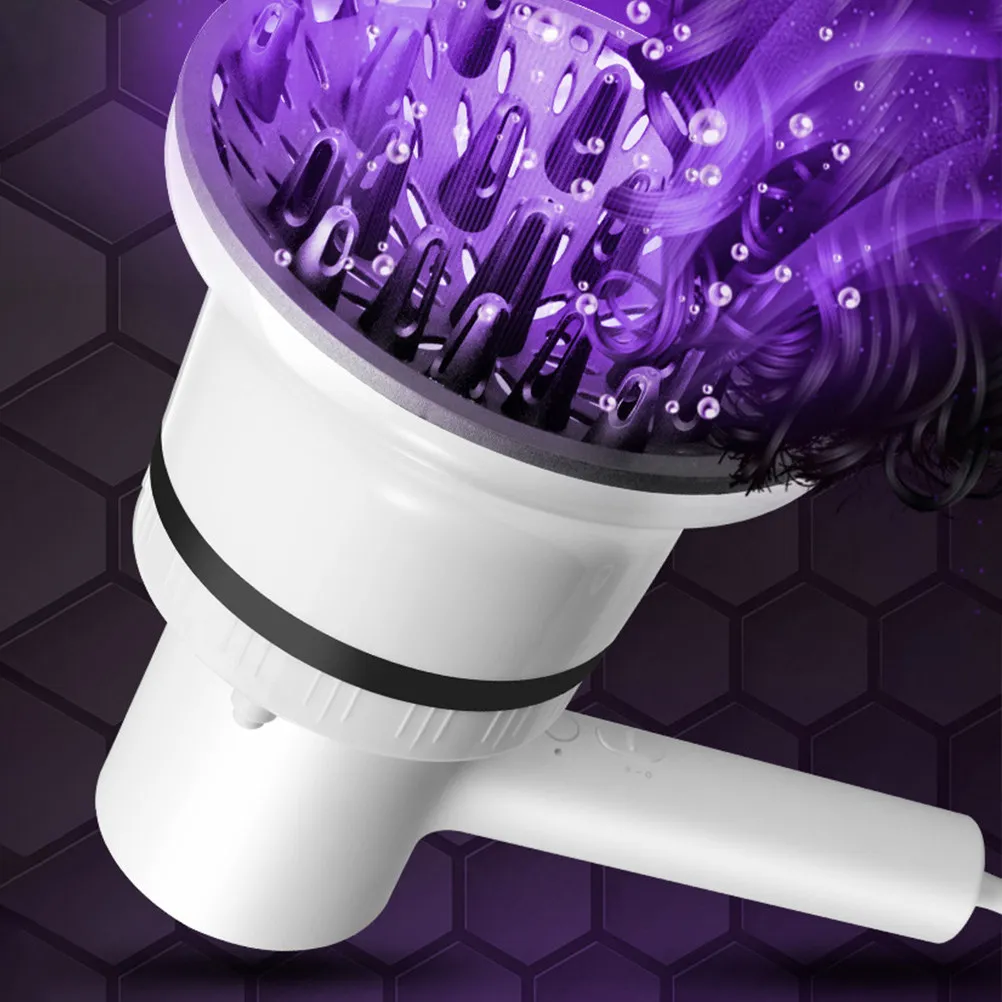 

Universal Hair Diffuser Attachment for Curly Hair Quick Drying Styling Tool Protects Hairstyle Blow Dryer Attachment