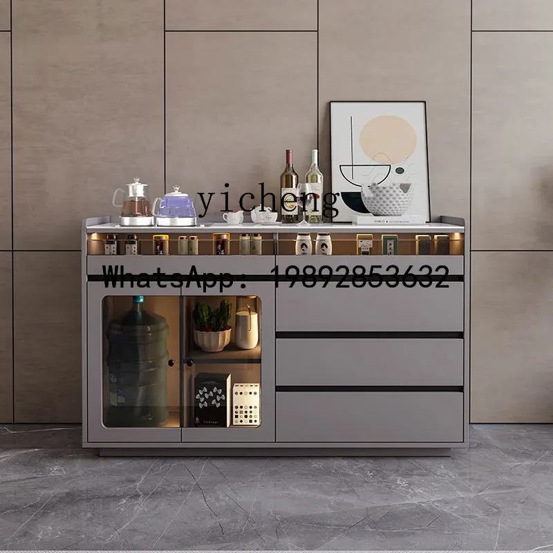 Desktop tea bar machine with household integrated cabinet, side cabinet, small desktop automatic water filling