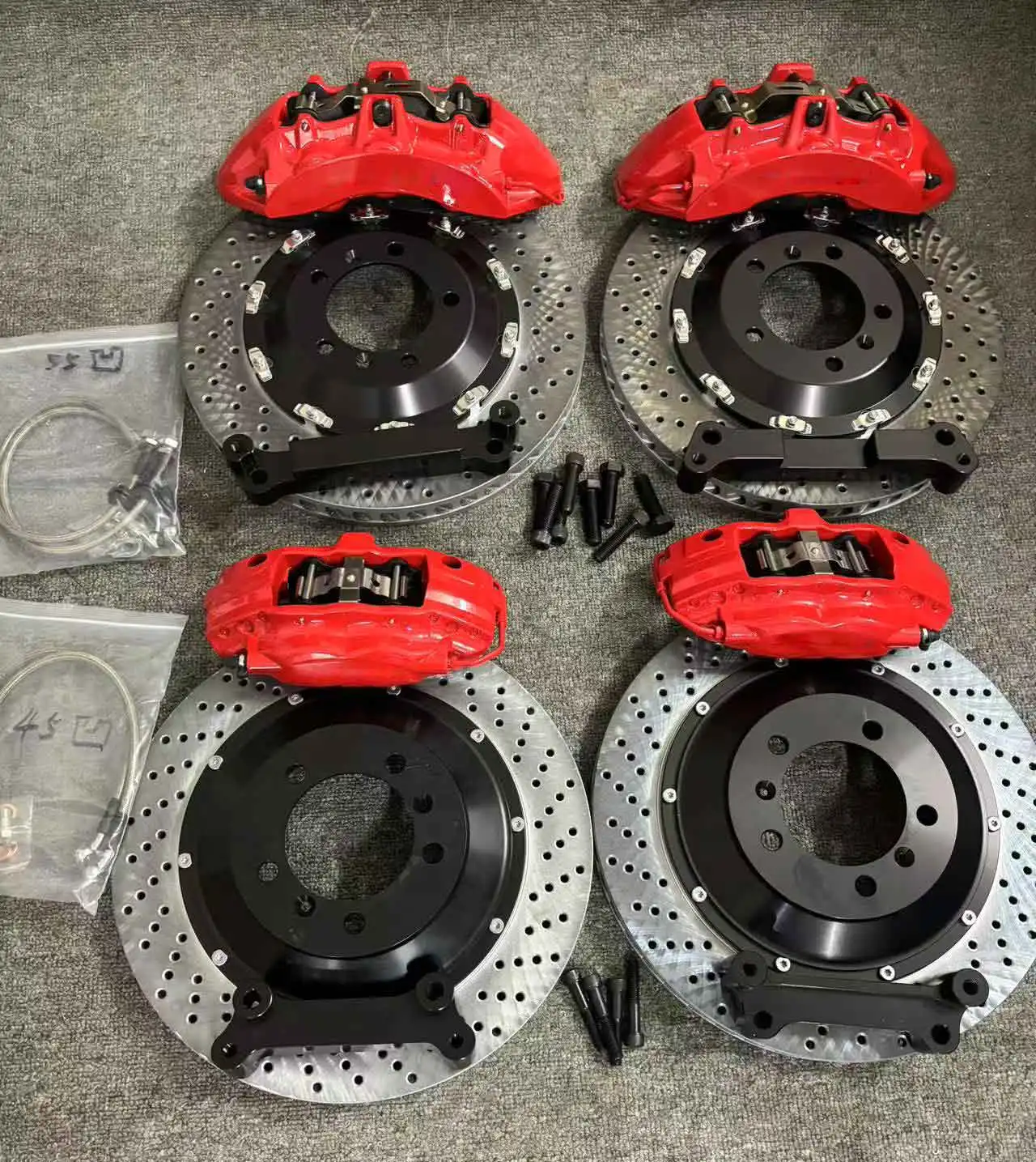 Terapkan pada Rotor Rem Mengambang Standar OEM Kit Besar untuk Porsche Macan 2018 Mercedes-Benz GLE GLA S300 S200