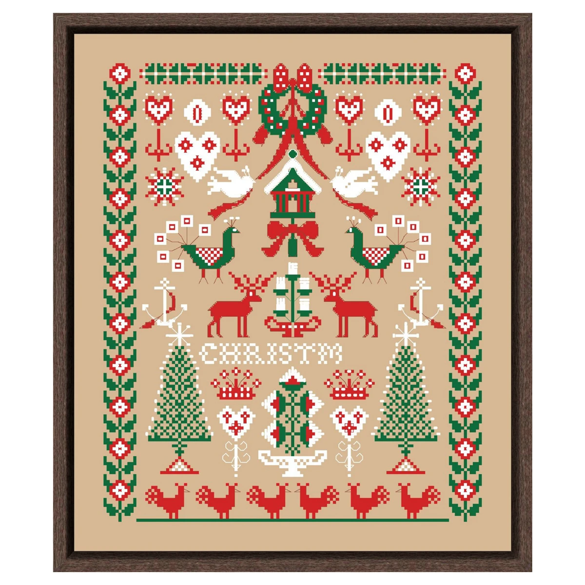 كوخ الغزلان في ندفة الثلج عبر الابره عدة الشتاء الثلوج الكرتون 18ct 14ct 11ct الكتان الكتاني قماش خياطة التطريز DIY بها بنفسك #5