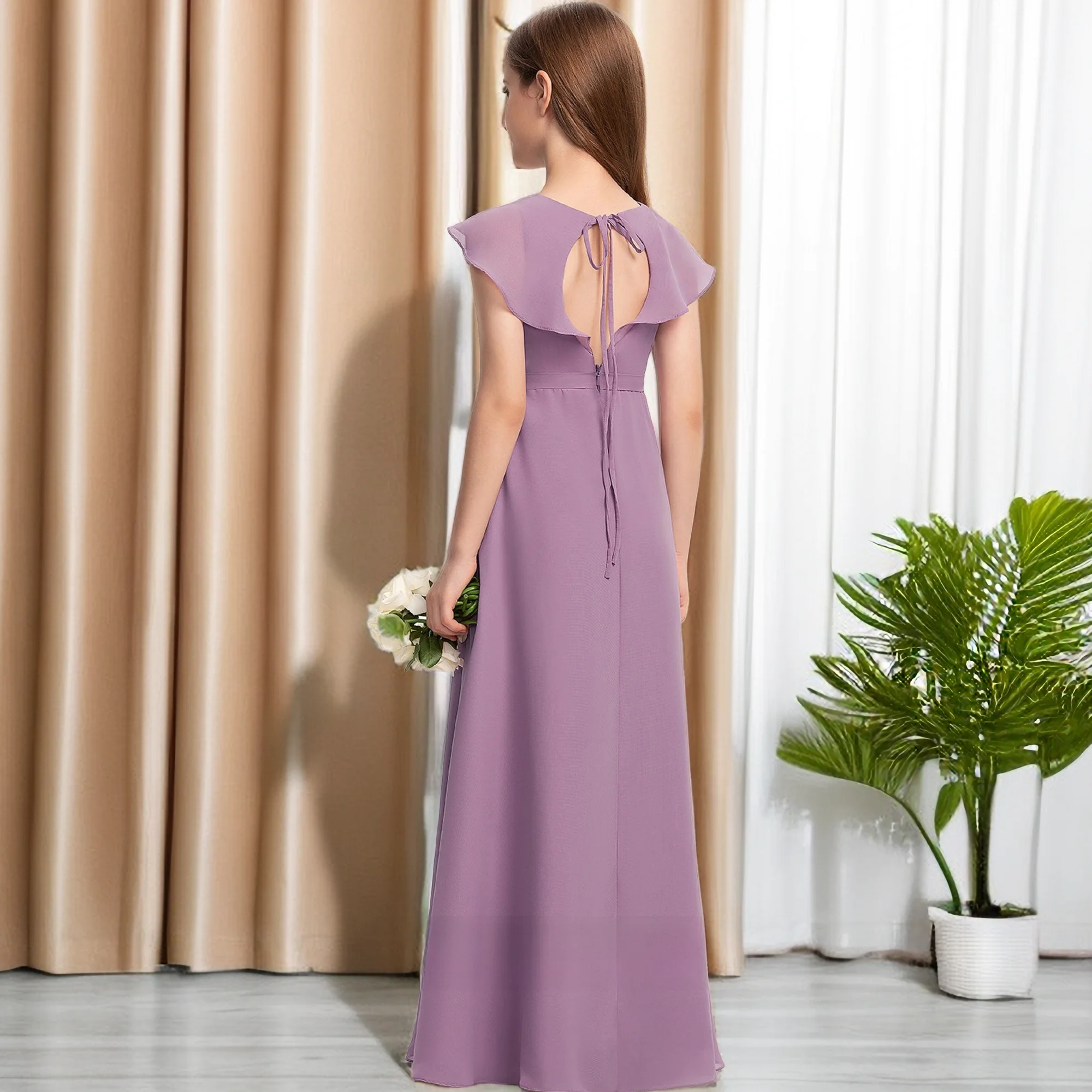 Junior Bridesmaid Dress Wedding Wear Birthday Party Evening Ball Gown Show Prom Night Celebration Banquet Event For Children