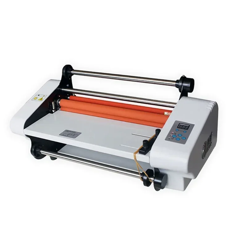 DC-358 Paper Laminator with Electronic Temperature Control – Supports Cold and Hot Lamination; Single and Double-Sided Heating