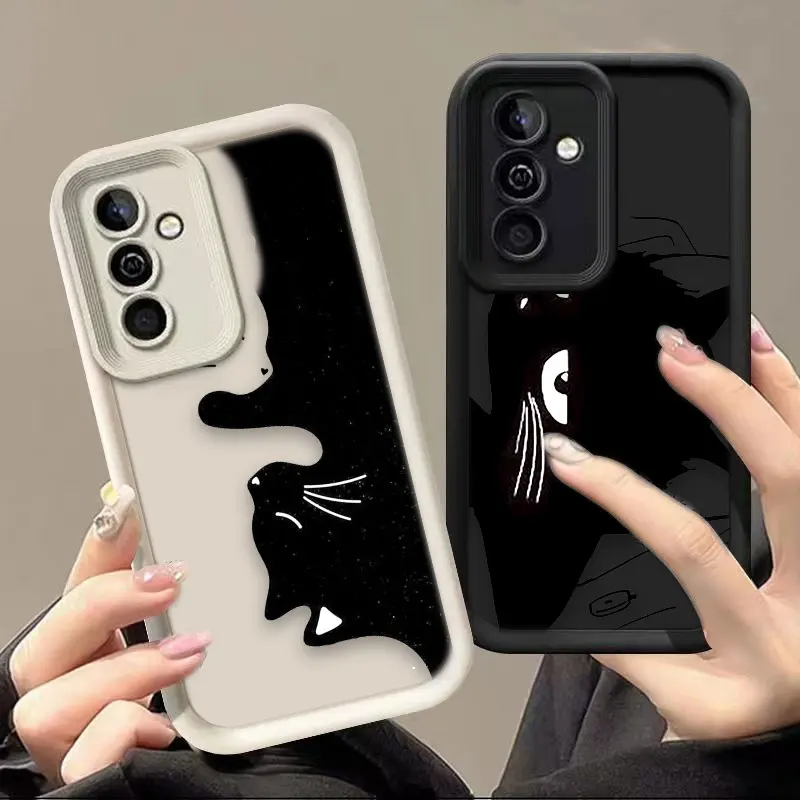 Funda de teléfono con diseño de gato de dibujos animados de arte divertido para Oneplus 8T 9R 10R 11 12 13 13T 15 NORD ACE CE 2 3 4 5 LITE 5G funda de silicona DIY