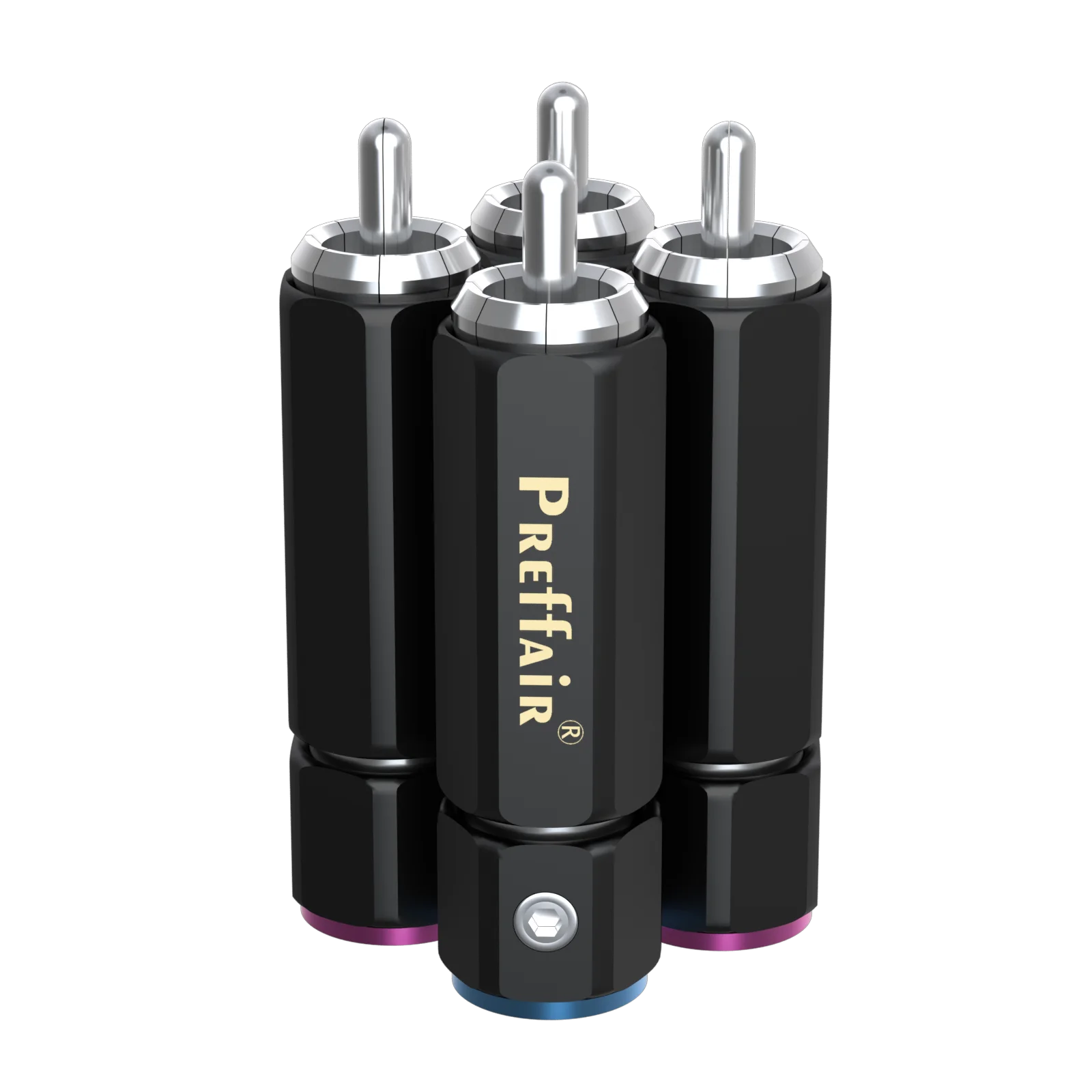 Preffair high quality rca connector plug audio wire adapter soldering or screw locking amplifier audiophile connections