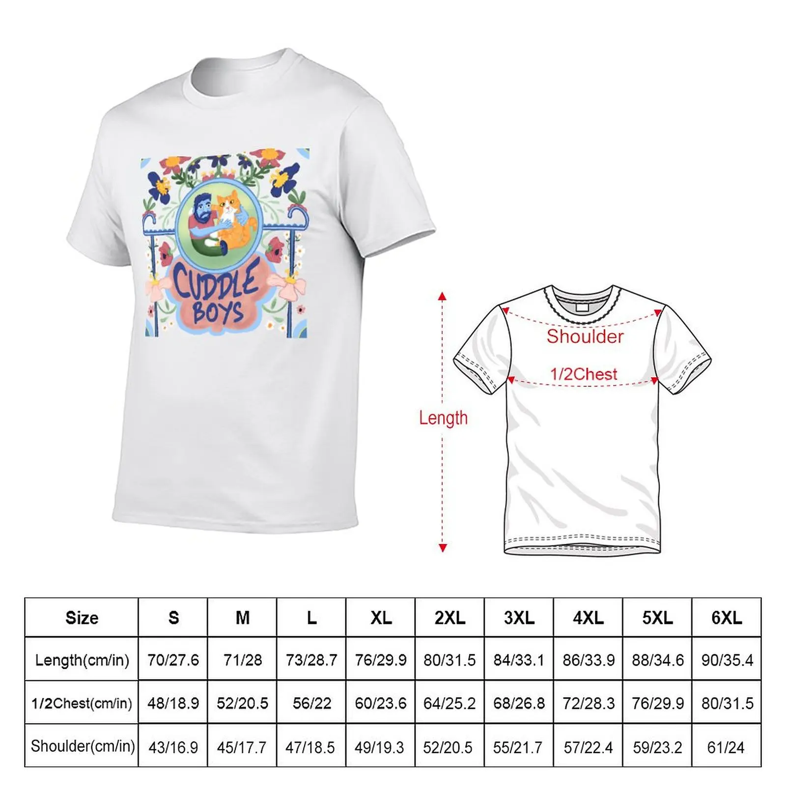 Cuddle Boys for ever T-Shirt Basic Solid Color Casual Tee Shirt