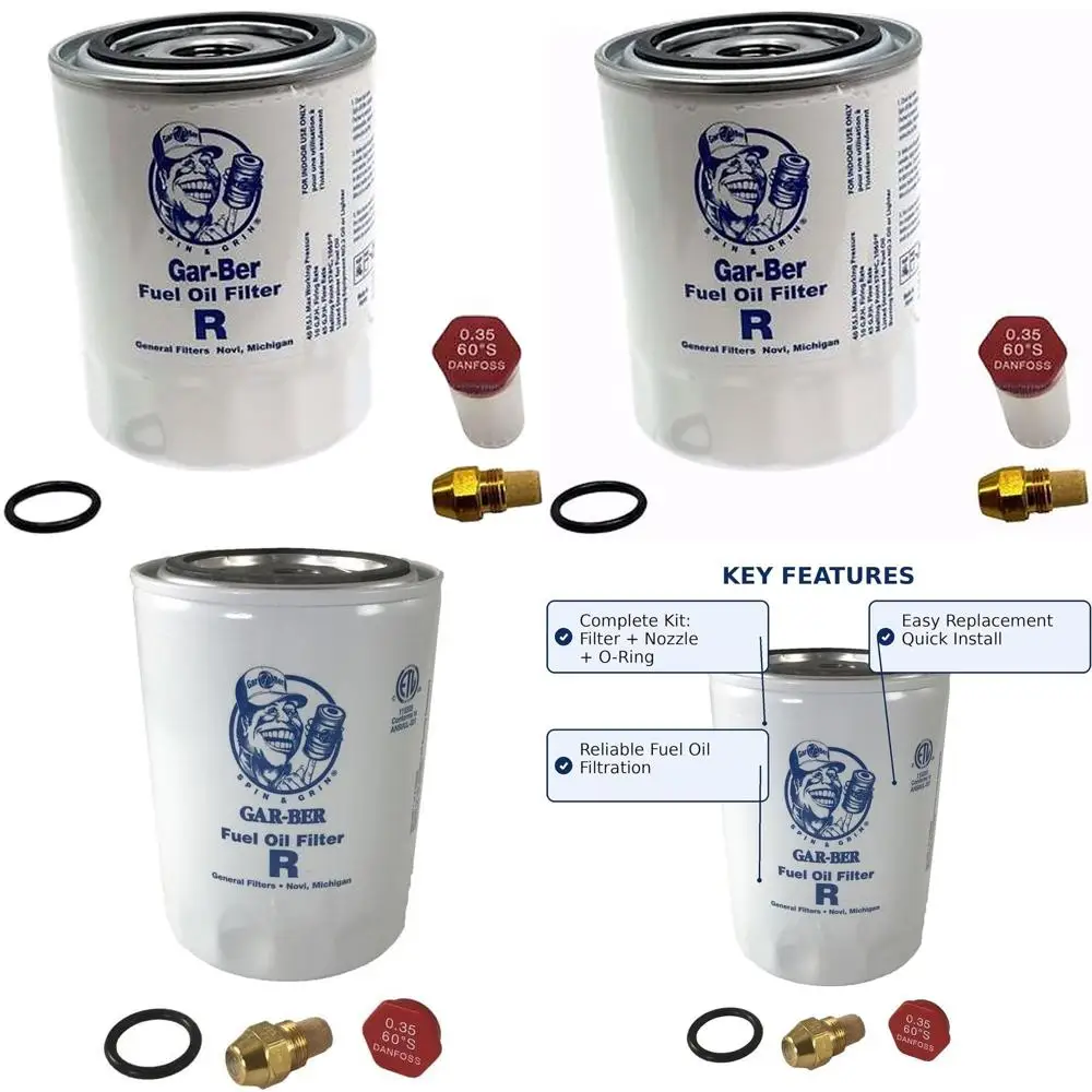 

Annual Service Kit for Hydronic Heating System - Fuel Oil Filter with O-Ring, Nozzle, and Fitting
