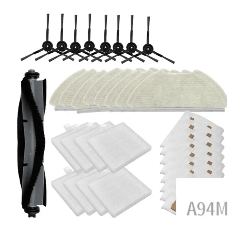 9M-AIRROBO T20 메인 사이드 브러시 Hepa 필터 걸레 천 먼지 봉투 액세서리 교체 예비 부품