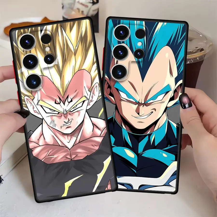Funda para Samsung Galaxy S20 FE S24 Plus S26 S25 Ultra S21 S22 S23 FE Note 20 Ultra 10+ Funda Trasera para Teléfono Dragon Ball Vegeta