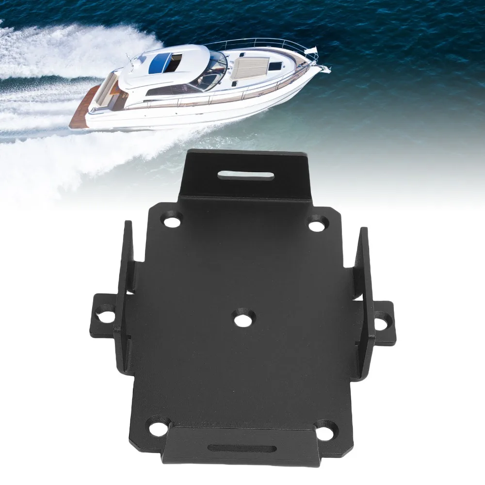 Aluminum Small Battery Tray​ ​Black Hold Down Strap​ ​Battery Mount​ ​Adjustable ​Aluminum Boat Mount​