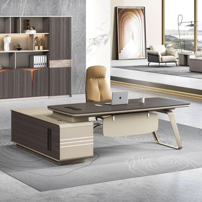 Modern Executive Desk Creative Office Desk and Chair Combination Set Manager Desk Office Desk for Boss