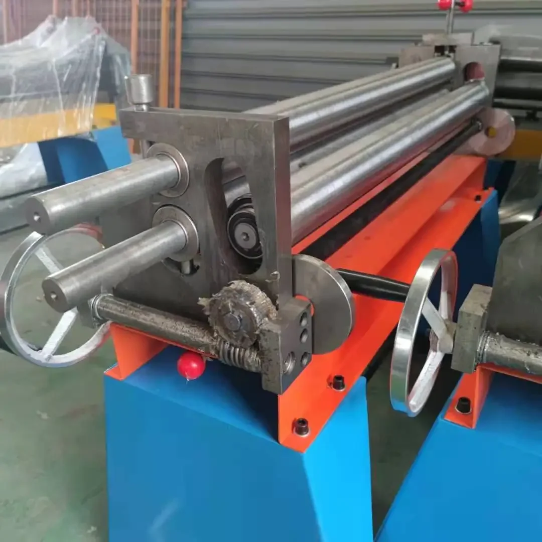 Three Axis Sheet Metal Rolling Bending Machine Small Asymmetric 3 Roller Bender  Roller Binder Plate Forming Tool