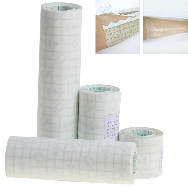 1Roll PU Bath Waterproof Adhesive Wound Dressing Medical Fixation Tape Bandage