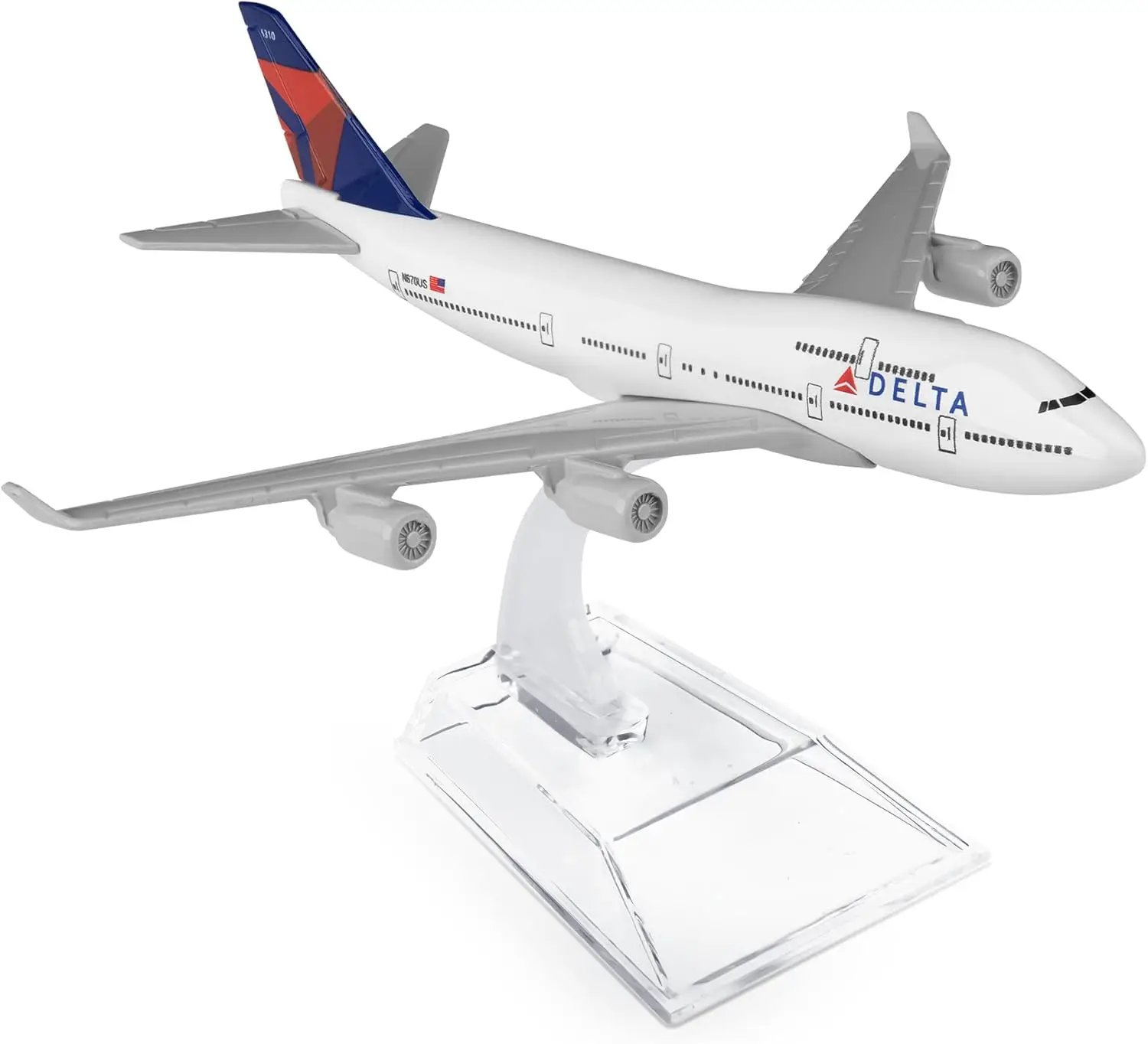 

Display 1/400 Scale 16cm Delta B747 Airplane Model Kits Die-cast Alloys Static Airplane Model for Collection