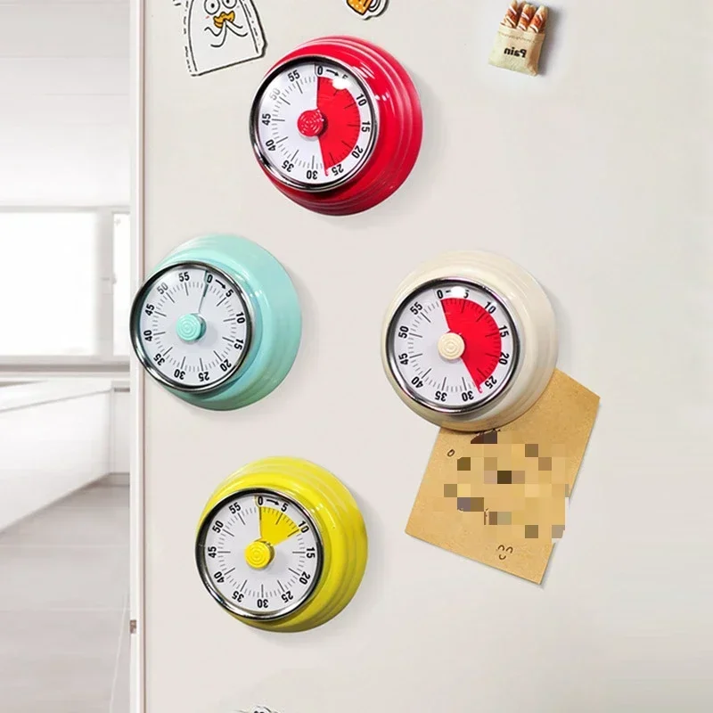 مؤقت ميكانيكي للمطبخ، توقيت الطبخ، تذكير، إدارة الوقت البصري، ساعة منبه تعلم العد التنازلي، شفط مغناطيسي #1