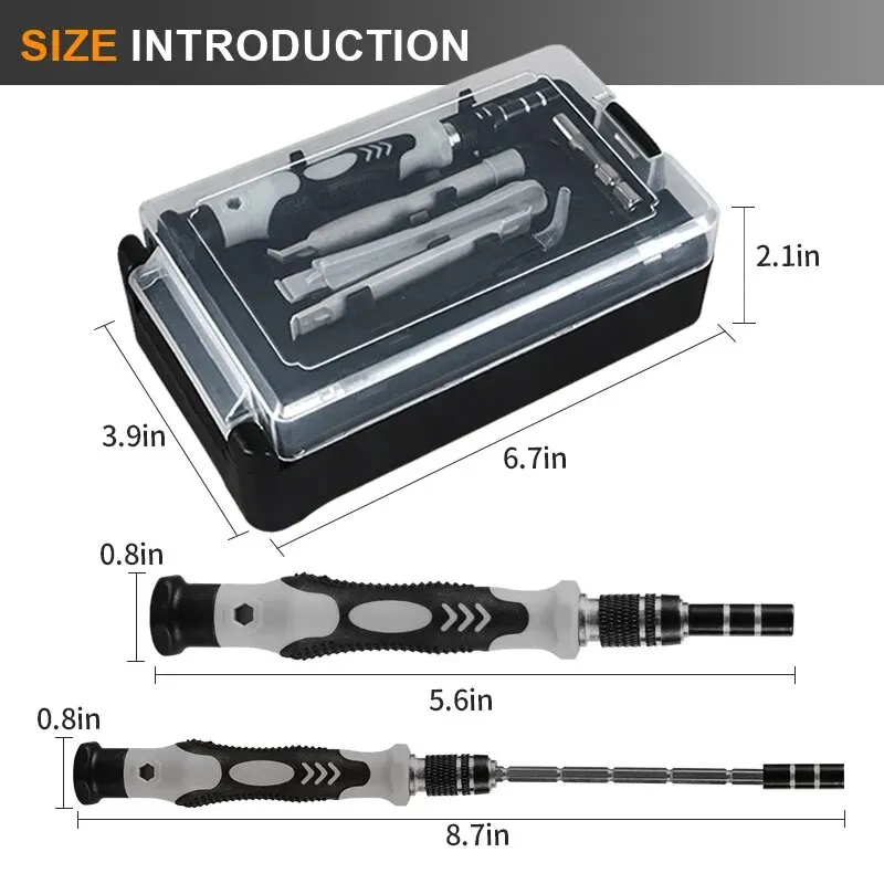 116 in 1 Precision Screwdriver Set with 98 Magnetic Phillips Torx Bits Multifunctional Hand Repair Tool for iPhone Drone PC