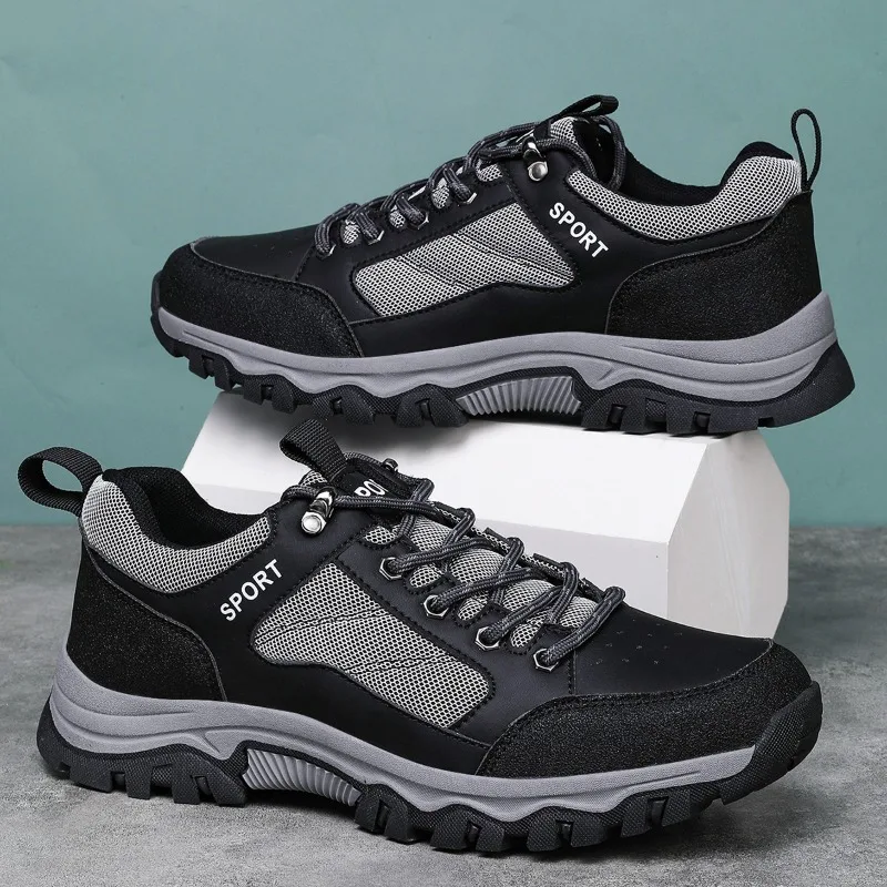 

Outdoor Men Hiking Shoes New Male Sneakers Non-slip Trekking Hunting Men Tourism Mountain Climbing Sneakers Tactical Boots
