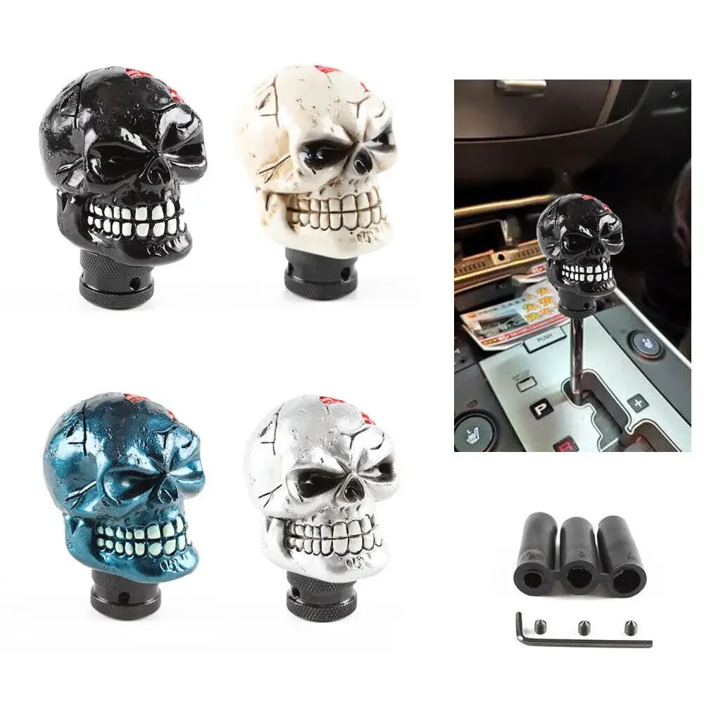 

1 шт., ручка переключения передач Scared Skull, автомобильный ручной ремонт, рычаг переключения передач, универсальные аксессуары