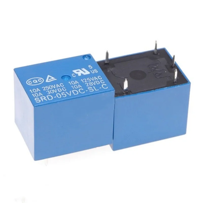 10pcs Relay SRD-03VDC-SL-C SRD-05VDC-SL-C SRD-24VDC-SL-A SRD-12VDC-SL-A 3V5V6V9V12V24V 48V 10A 250VAC 4/5PIN Relays Relais