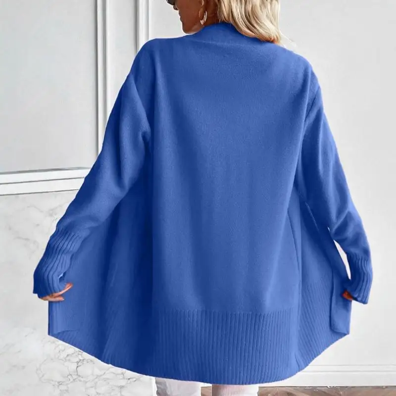 Áo cardigan dệt kim dài màu trơn cho nữ Y3NE