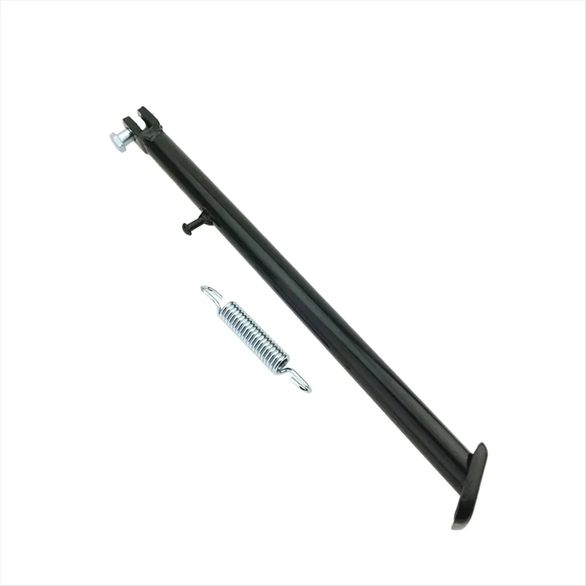 #46G Motorcycle Side Stand,Motocross Side Bracket Support Frame 36cm Extended Type Black Bracket (Black)